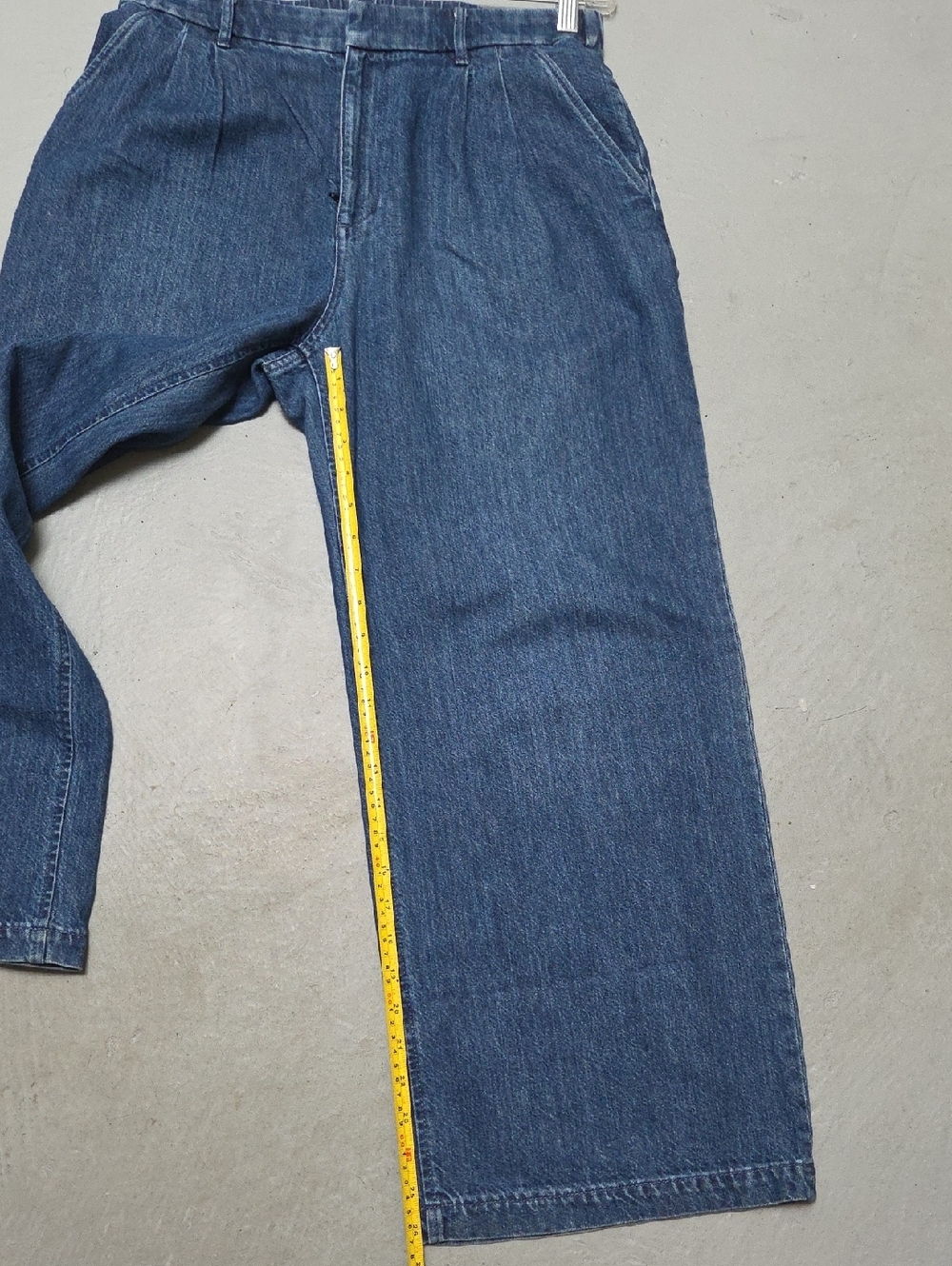 Gap 365 High Rise Wide Leg Denim Blue Jeans Sz 8 100% Cotton Zipper - Picture 7 of 11